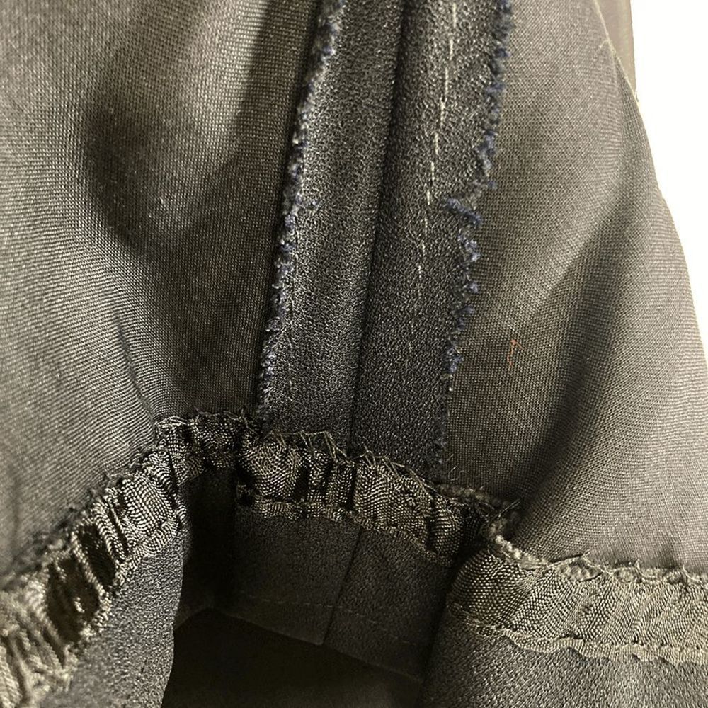 Jeunesse NY S VTG 10 Black Dress Set 1950s Day Suit Bow Volup Satin Shawl Collar - Picture 6 of 13